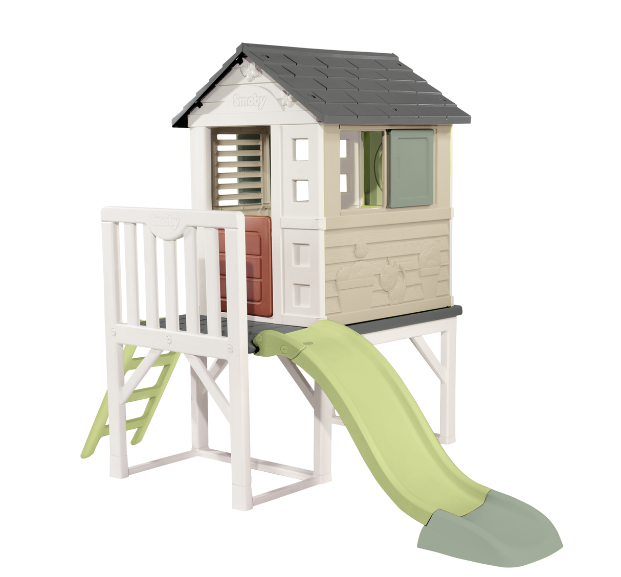 Smoby Playhouse On Stilts + Slide 810802S