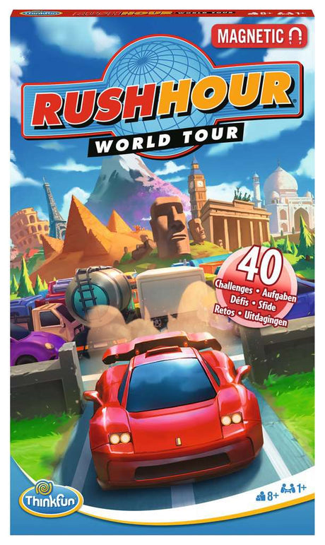 ThinkFun Board Game Rush Hour - Rush Hour Around the World Trip 76544F