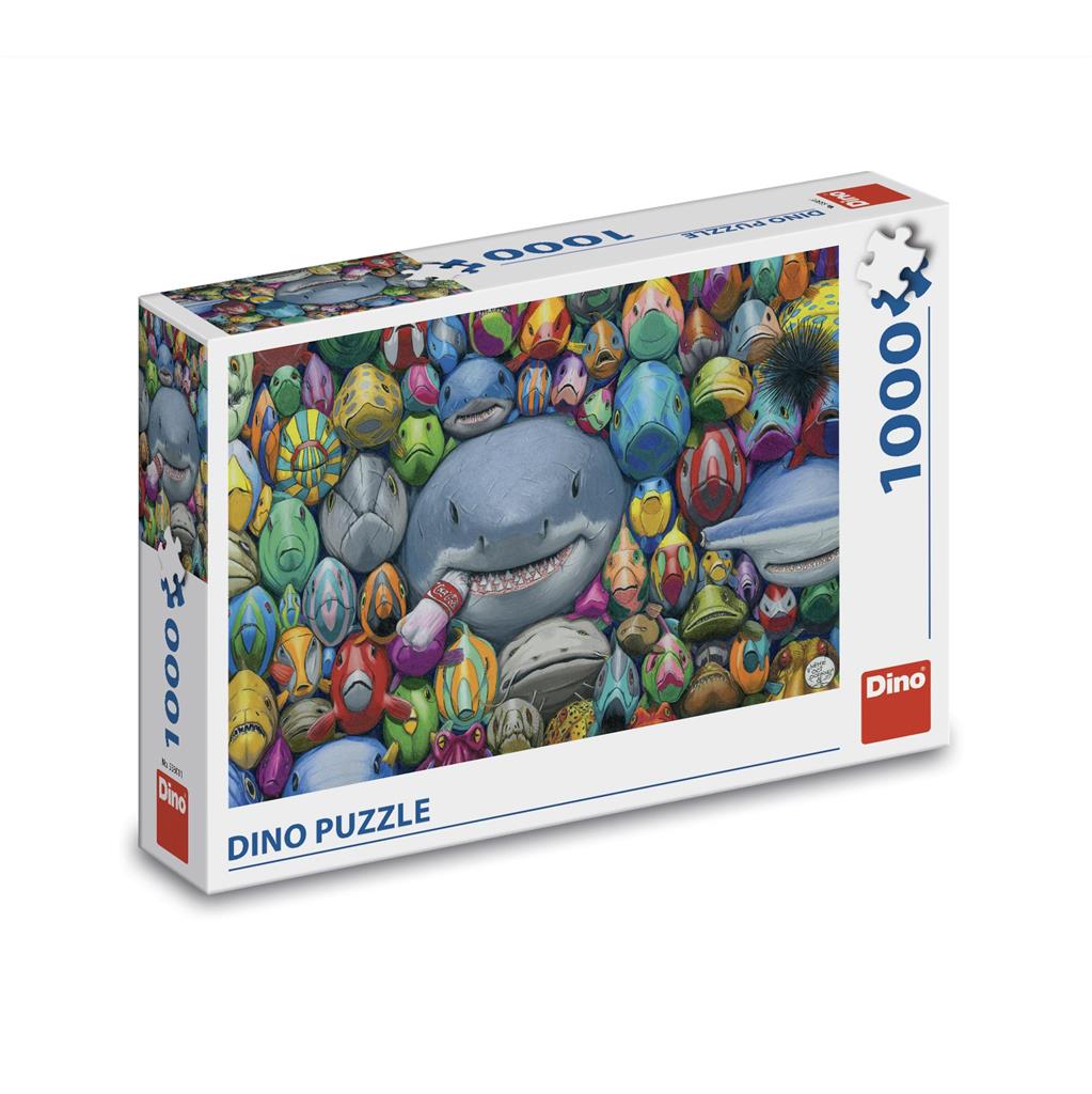 Dino Puzzle 1000 pc Colorful Fishes 53301D