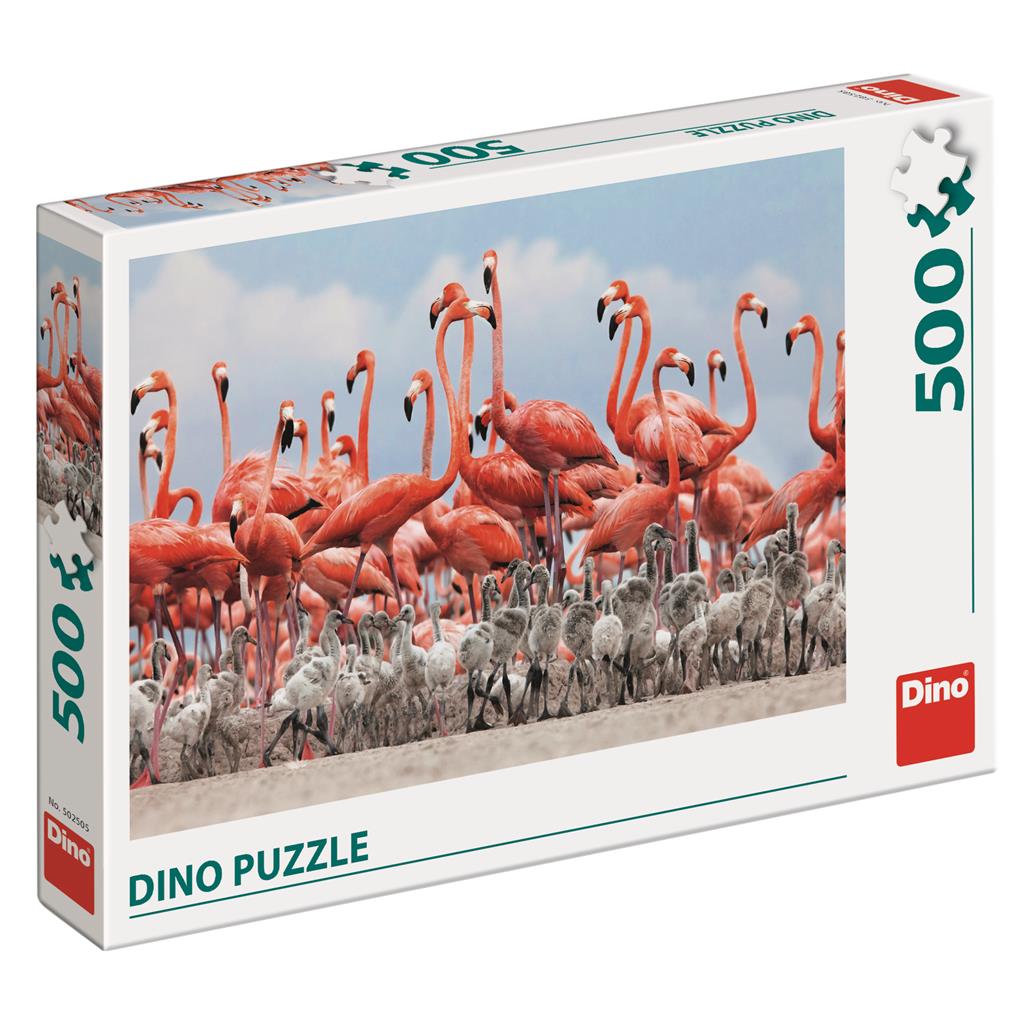 Dino Puzzle 500 pc Flamingos 50250D