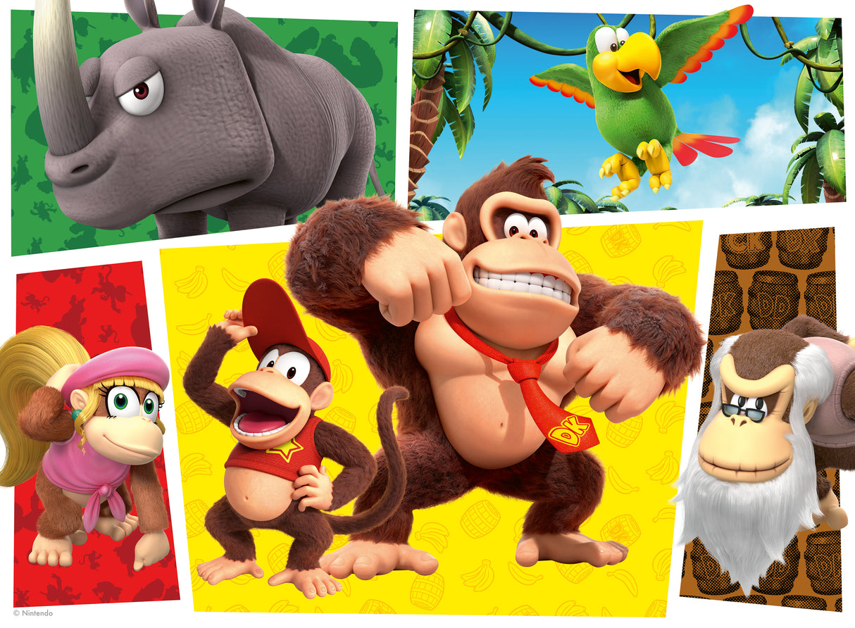 Ravensburger Puzzle 100 XXL Pieces: Nintendo Super Mario Donkey Kong - The Monkeys are loose! 12004346V