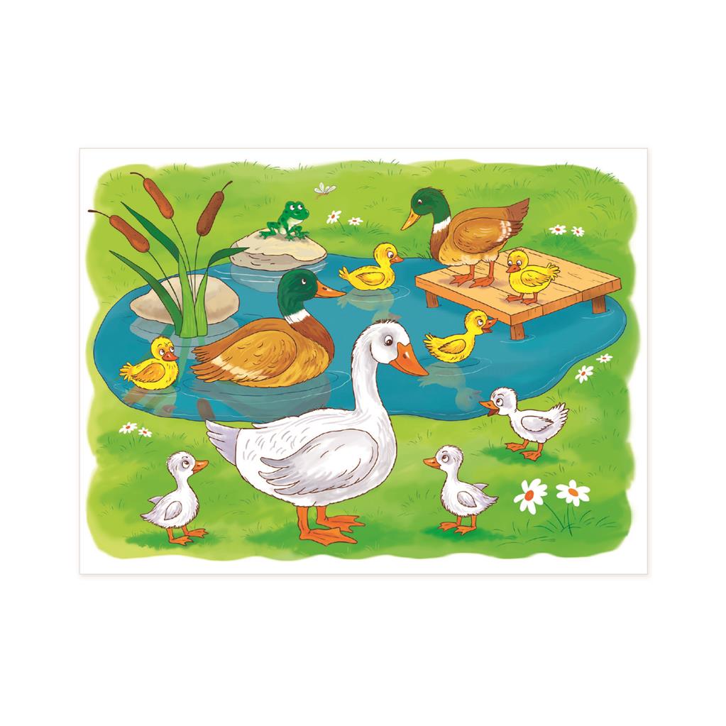 Dino Cube Puzzle 12 pc On The Farm 64136D