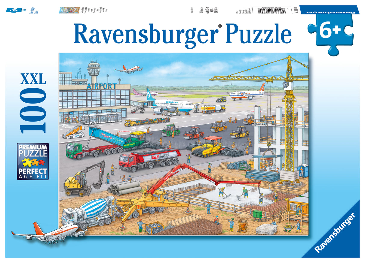 Ravensburger Puzzle 100 pc Constructionsite at the Airport 106240V