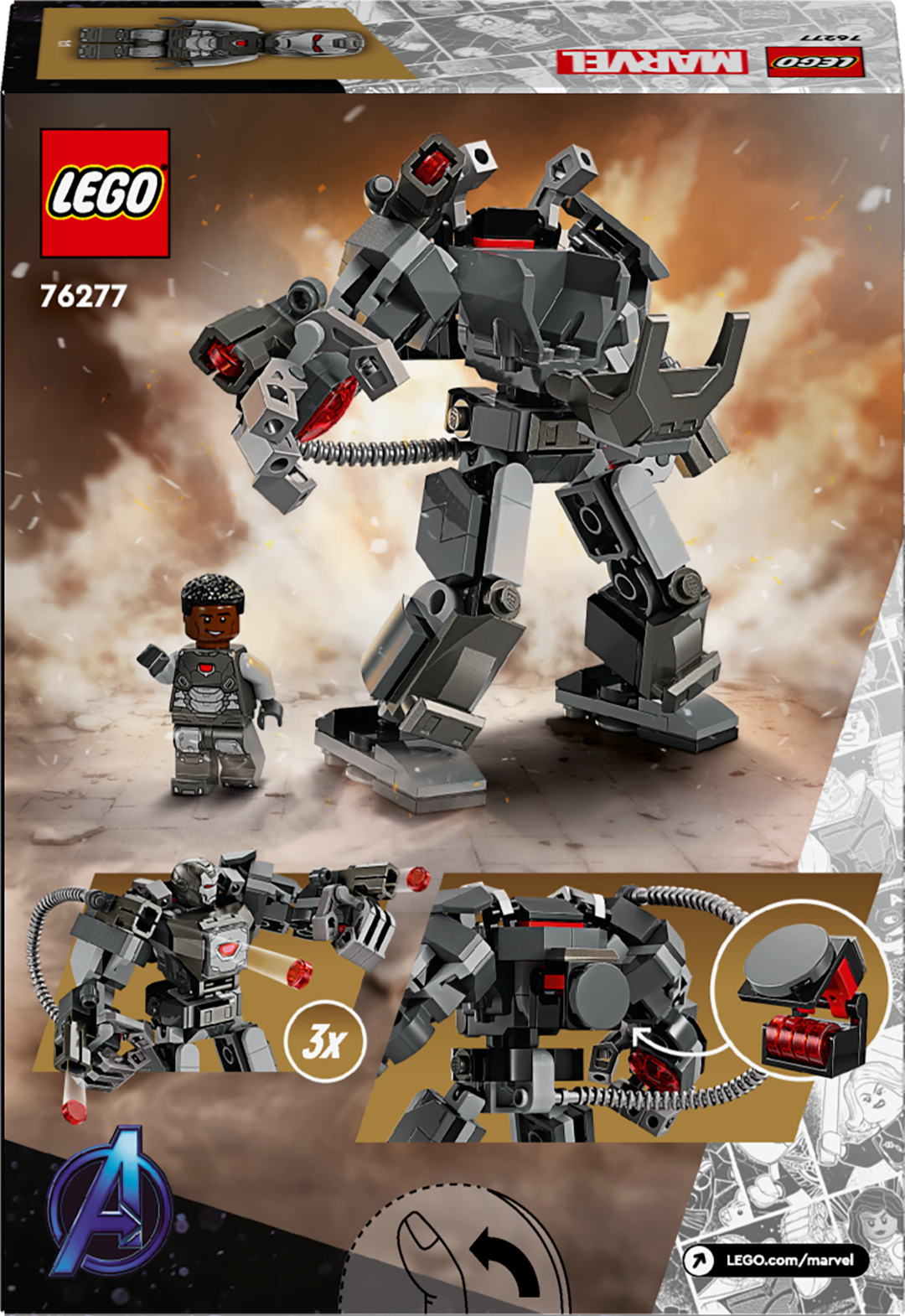 LEGO Super Heroes War Machine Mech Armor 76277L