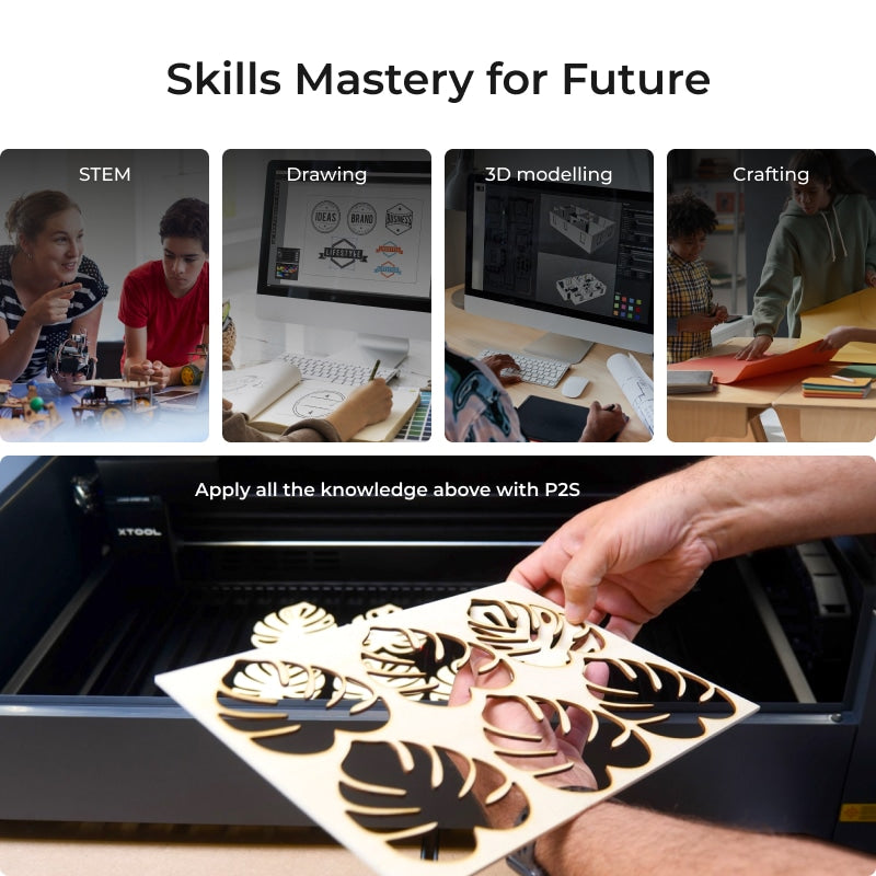 xTool P2S 55W Desktop CO2 Laser Cutter Education Kit P1030632-EDU
