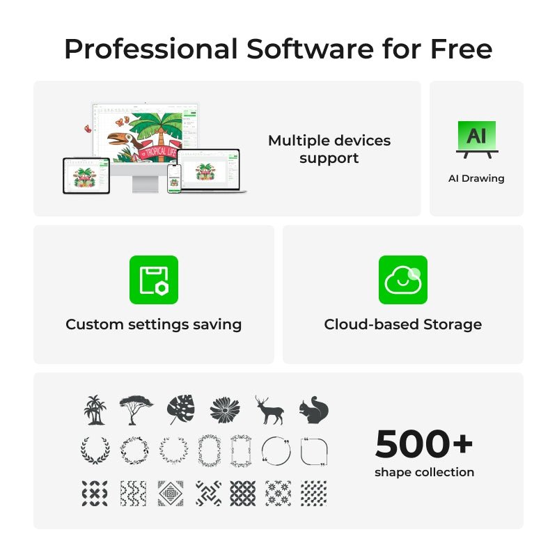 xTool P2S 55W Desktop CO2 Laser Cutter Education Kit P1030632-EDU