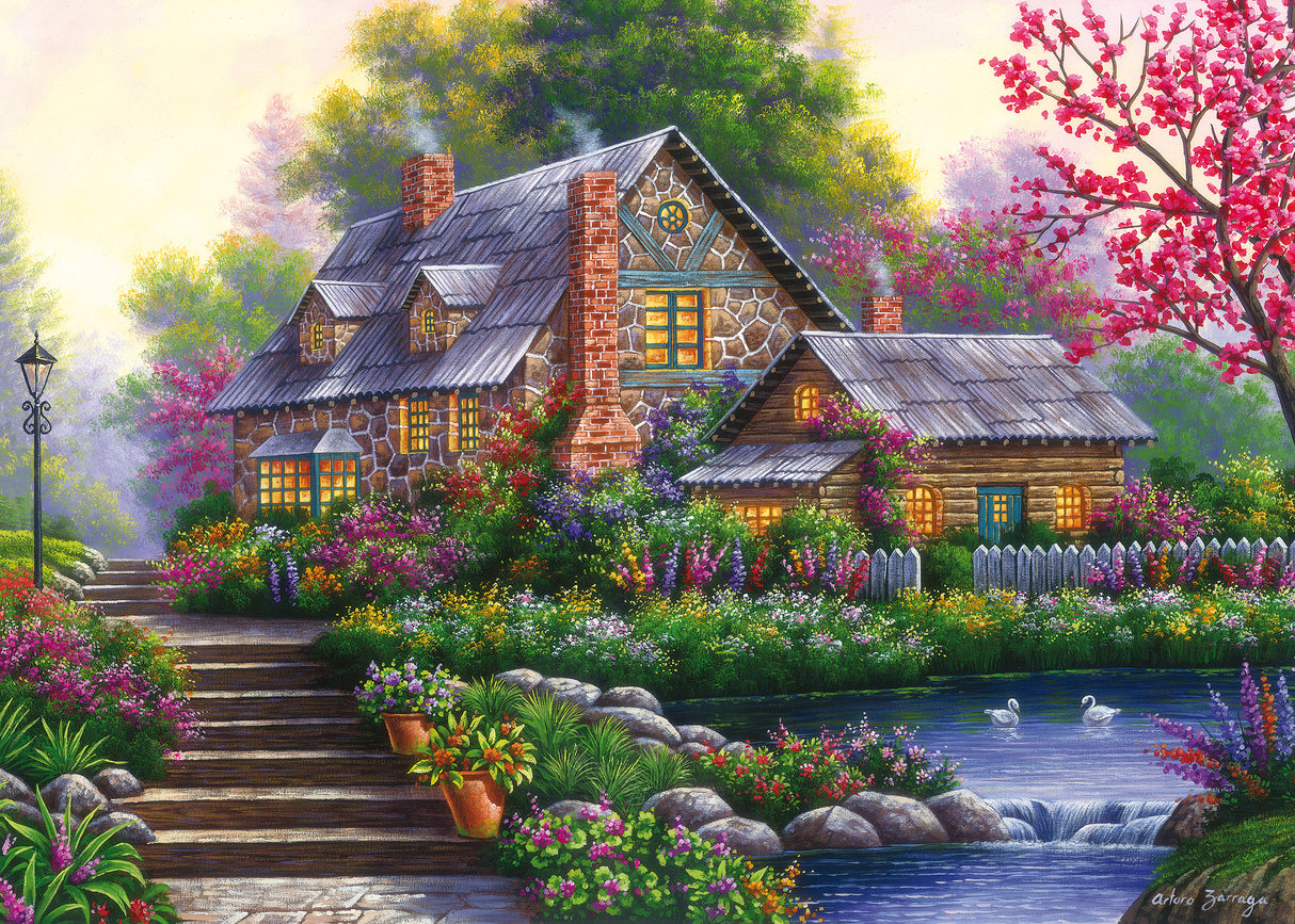 Ravensburger Puzzle 1000 pc Romantic country house 12000464V
