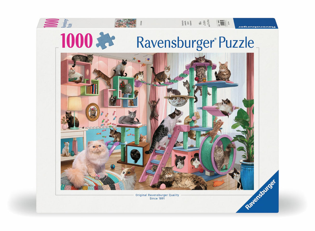 Ravensburger Puzzle 1000 pc Cat Room Paradise 12000875V