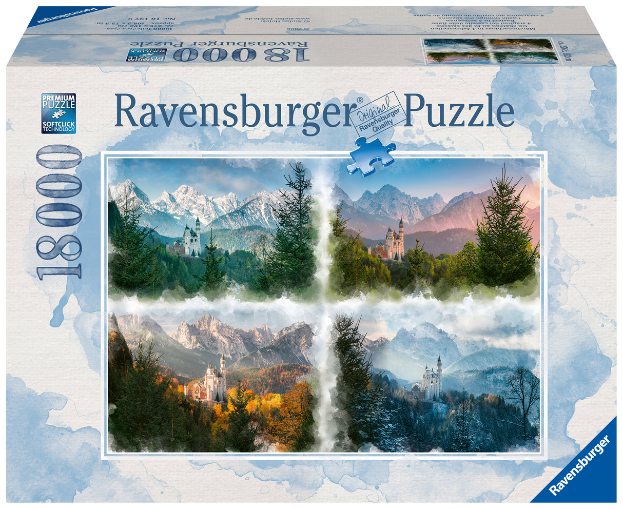 Ravensburger puzzle 18000 pc Castle Through the Seasons 161379V