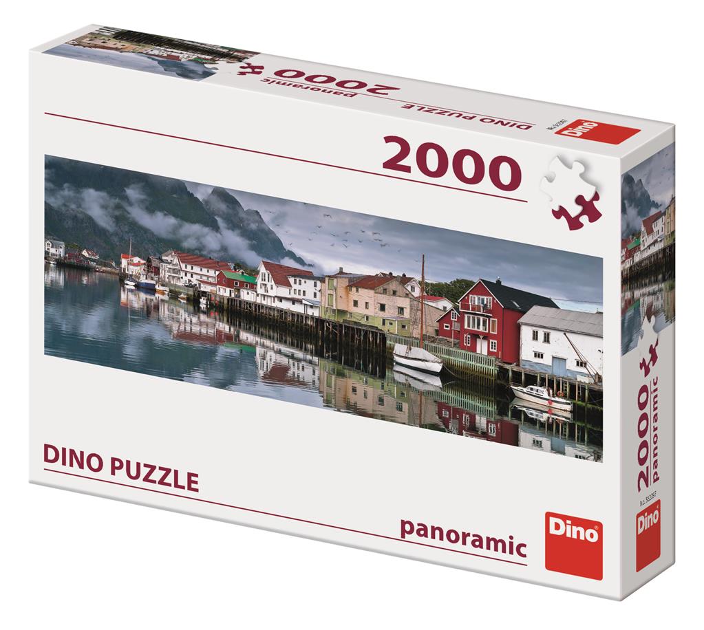 Dino Panoramic Puzzle 2000 pc Fishing Village 56209D