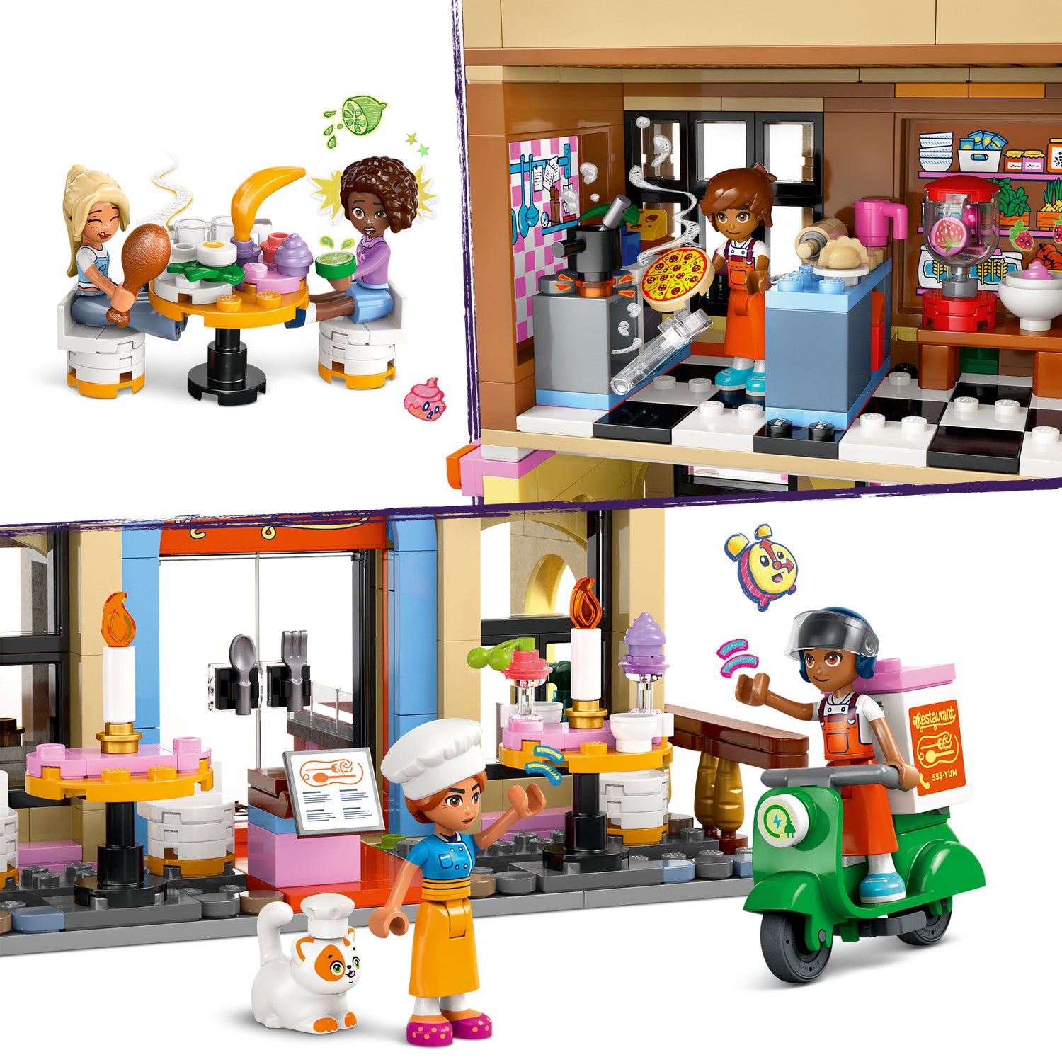 LEGO Friends Restaurant and Cooking School 42655L