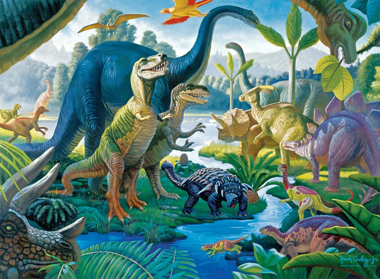 Ravensburger Puzzle 100 pc Land of the Giants Dinosaurs 107407V