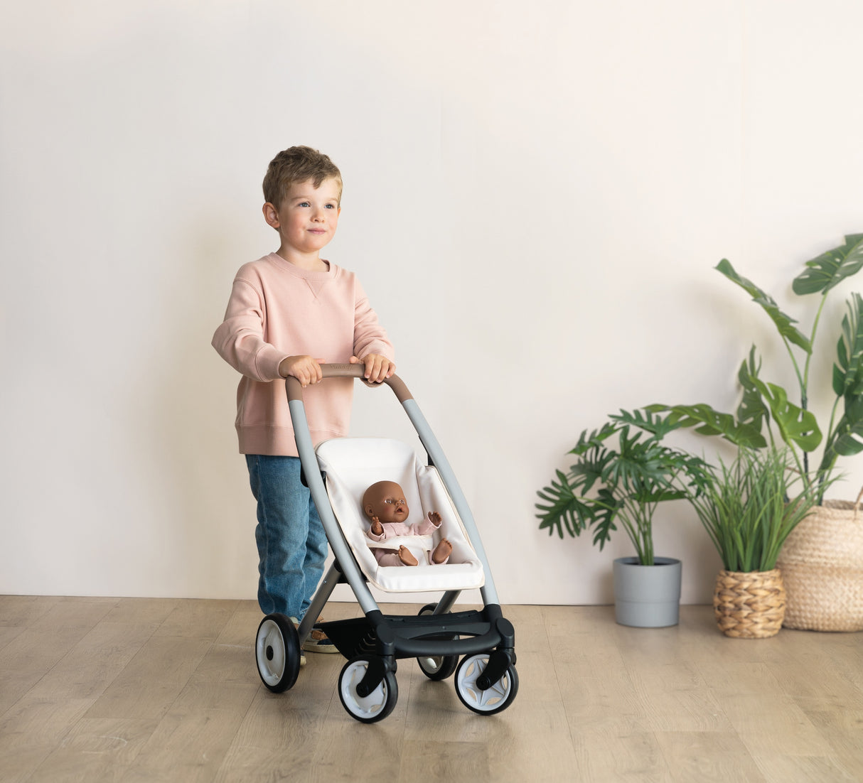 Smoby Maxi-Cosi 3-in-1 Doll Pram Set - Beige 253122S