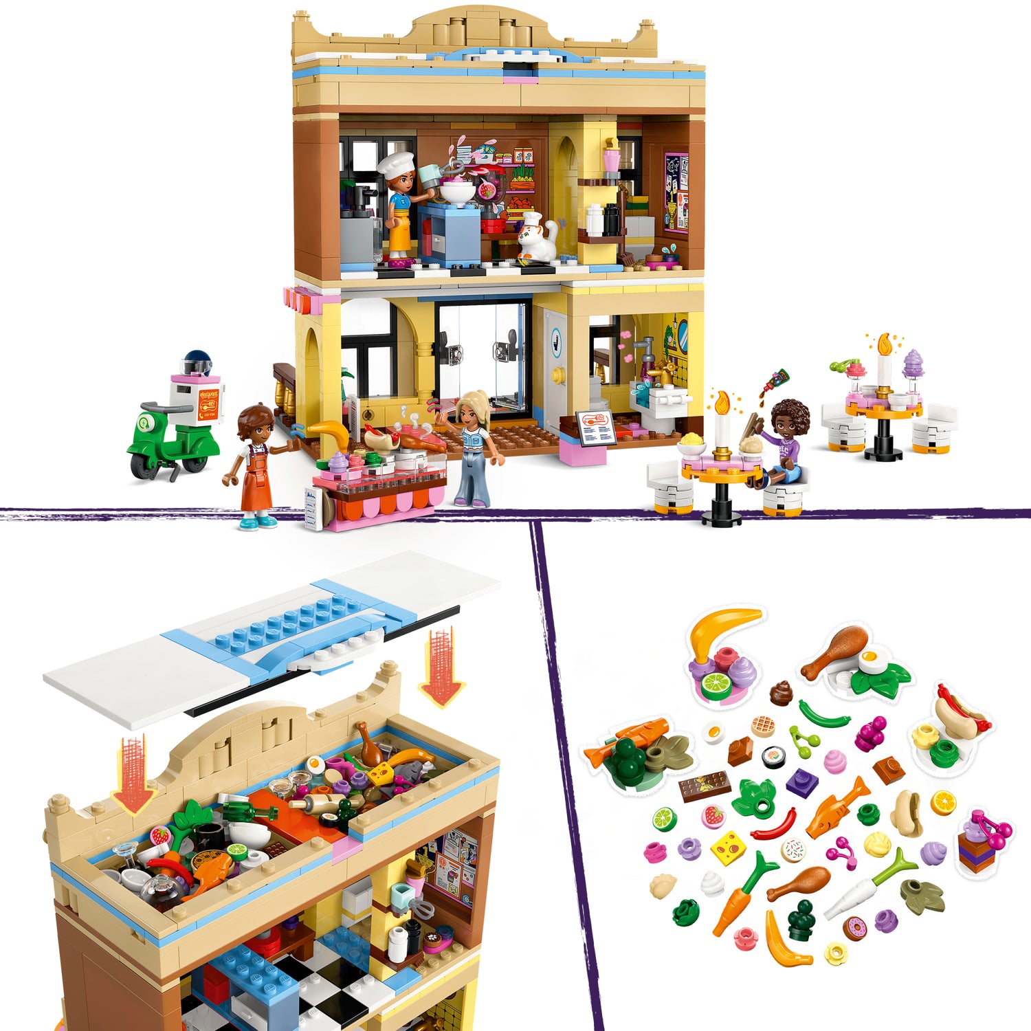 LEGO Friends Restaurant and Cooking School 42655L