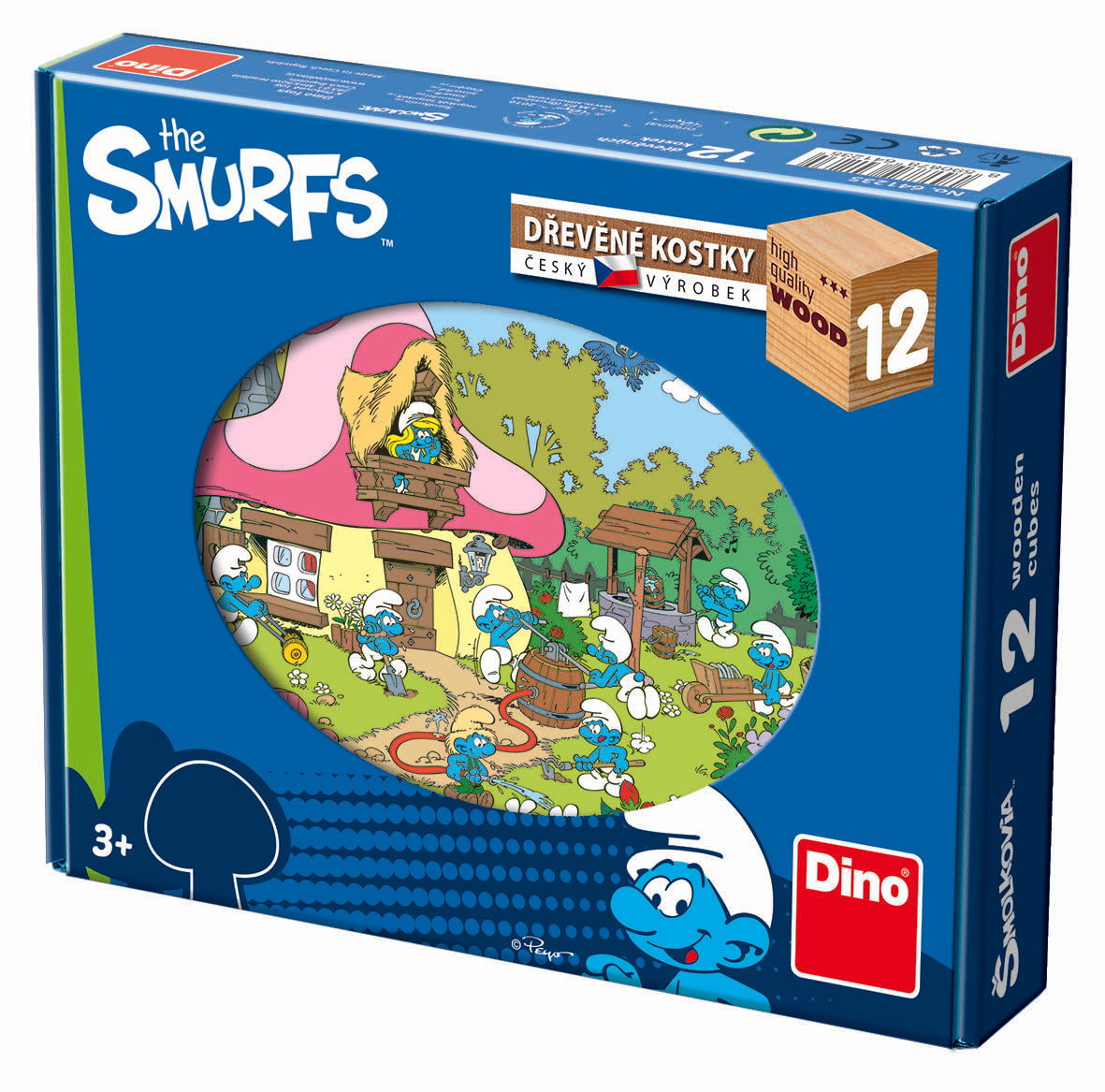 Dino Cube Puzzle 12 pc The Smurfs 64123D