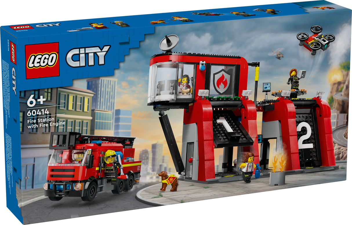 LEGO City Fire Station with Fire Engine 60414L
