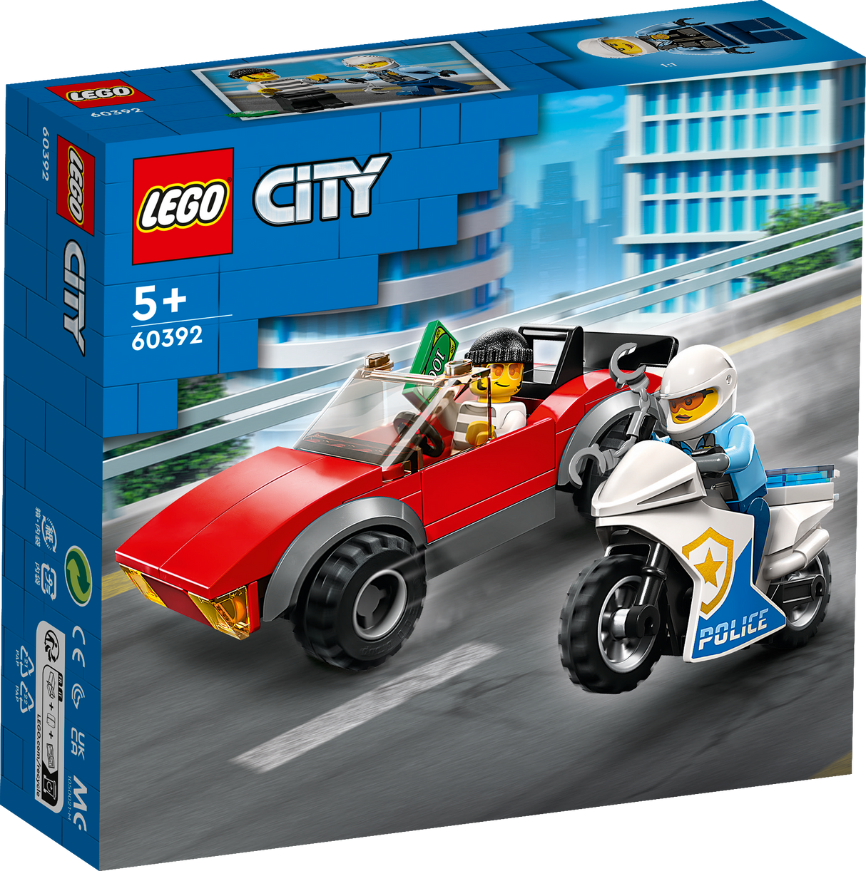 LEGO City Police Bike Car Chase 60392L