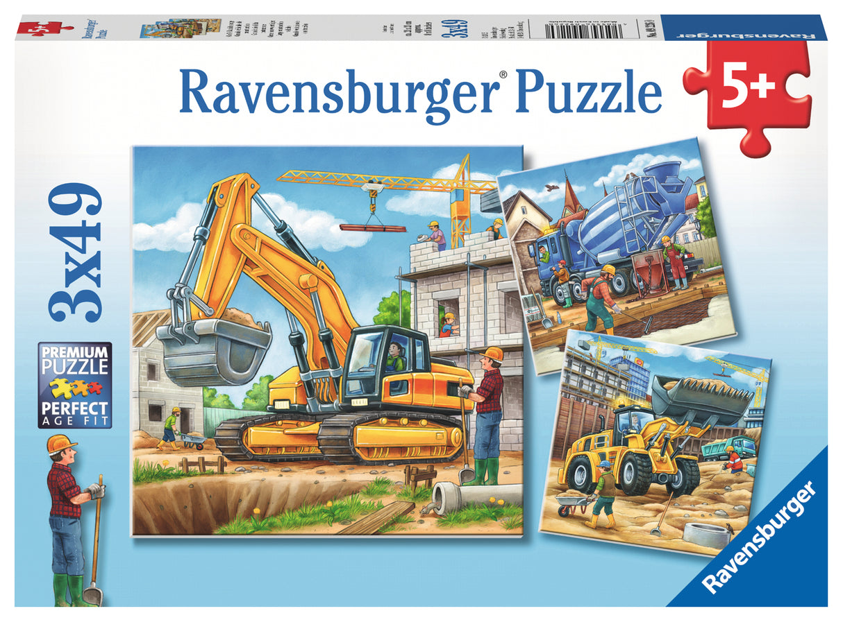 Ravensburger Puzzle 3x49 pc Giant Machines 092260V
