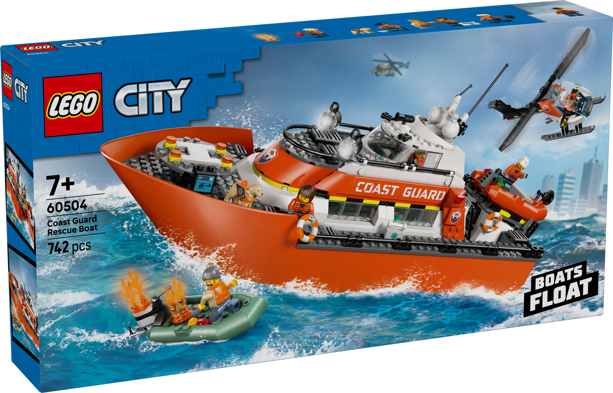 LEGO City Coast Guard Rescue Boat & Helicopter 60504L
