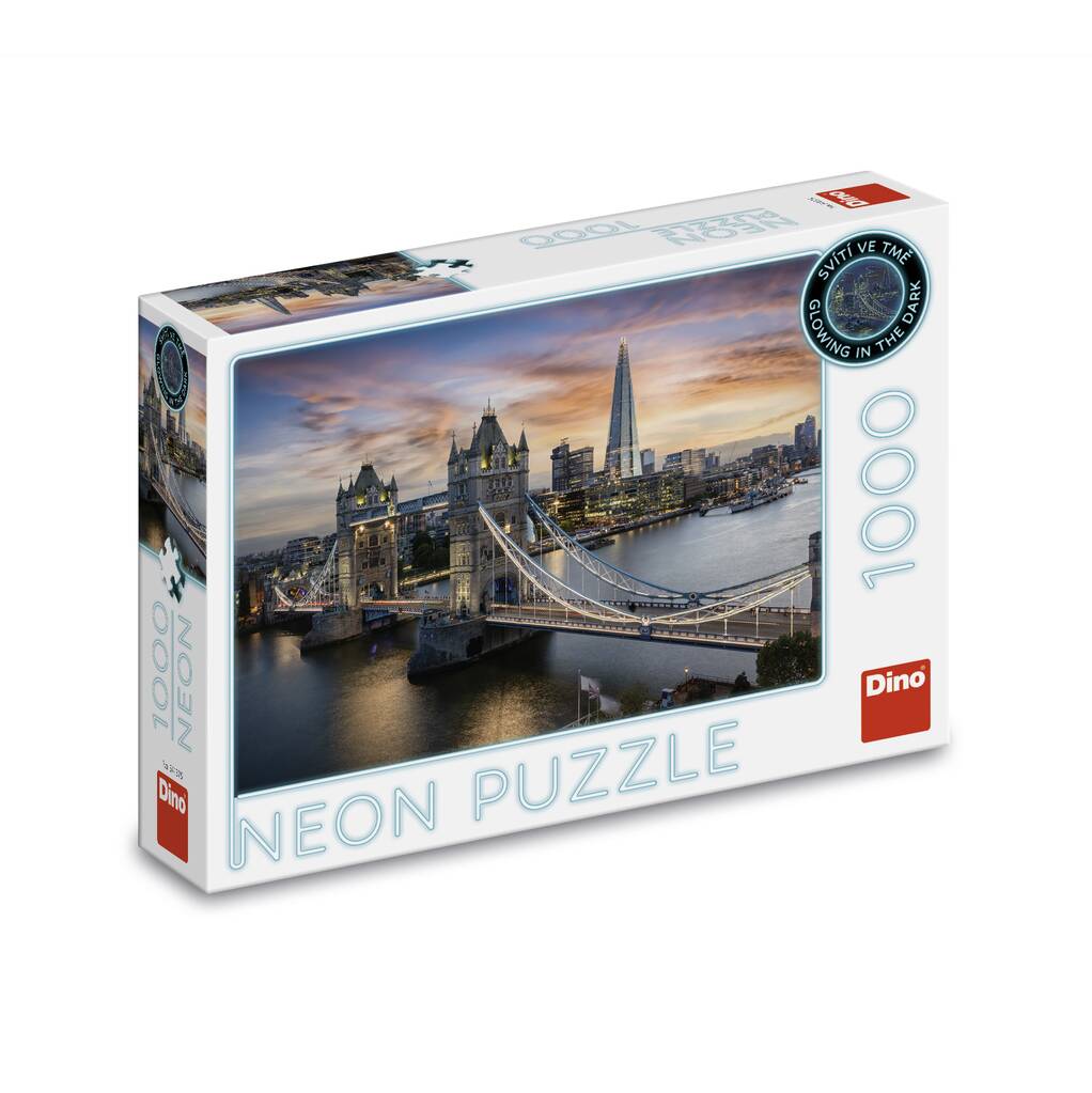 Dino Neon Puzzle 1000 Pieces: Sunset Over Tower Bridge 54137D