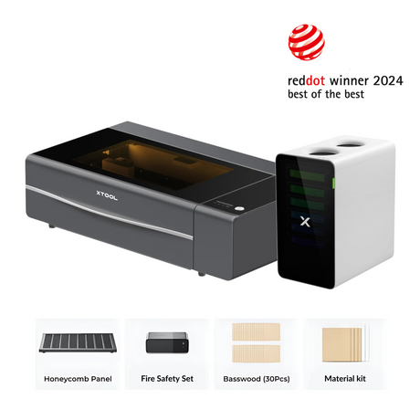 xTool P2S 55W Desktop CO2 Laser Cutter Education Kit P1030632-EDU
