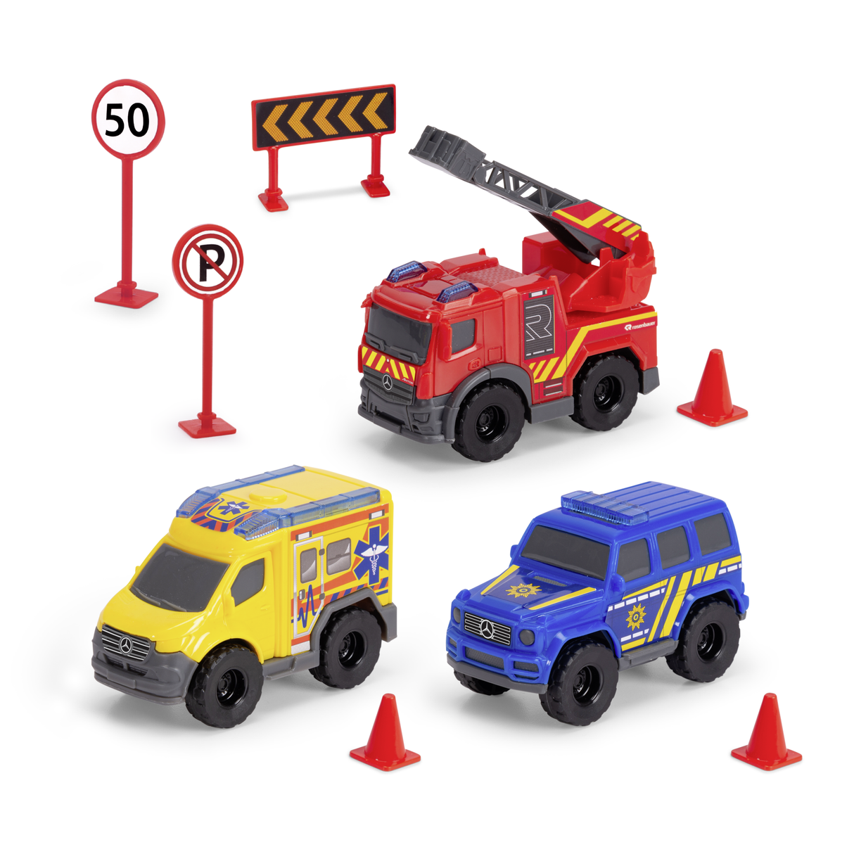 Dickie Toys Emergency Services Station and Vehicle Playset 203713017B