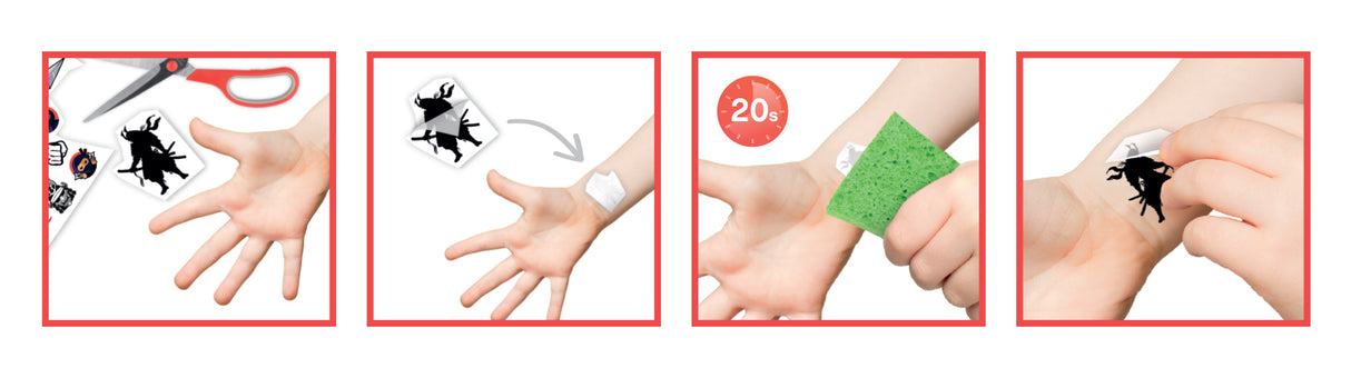 Buki Washable Tattoo Set Manga Style 75 pc TA007I