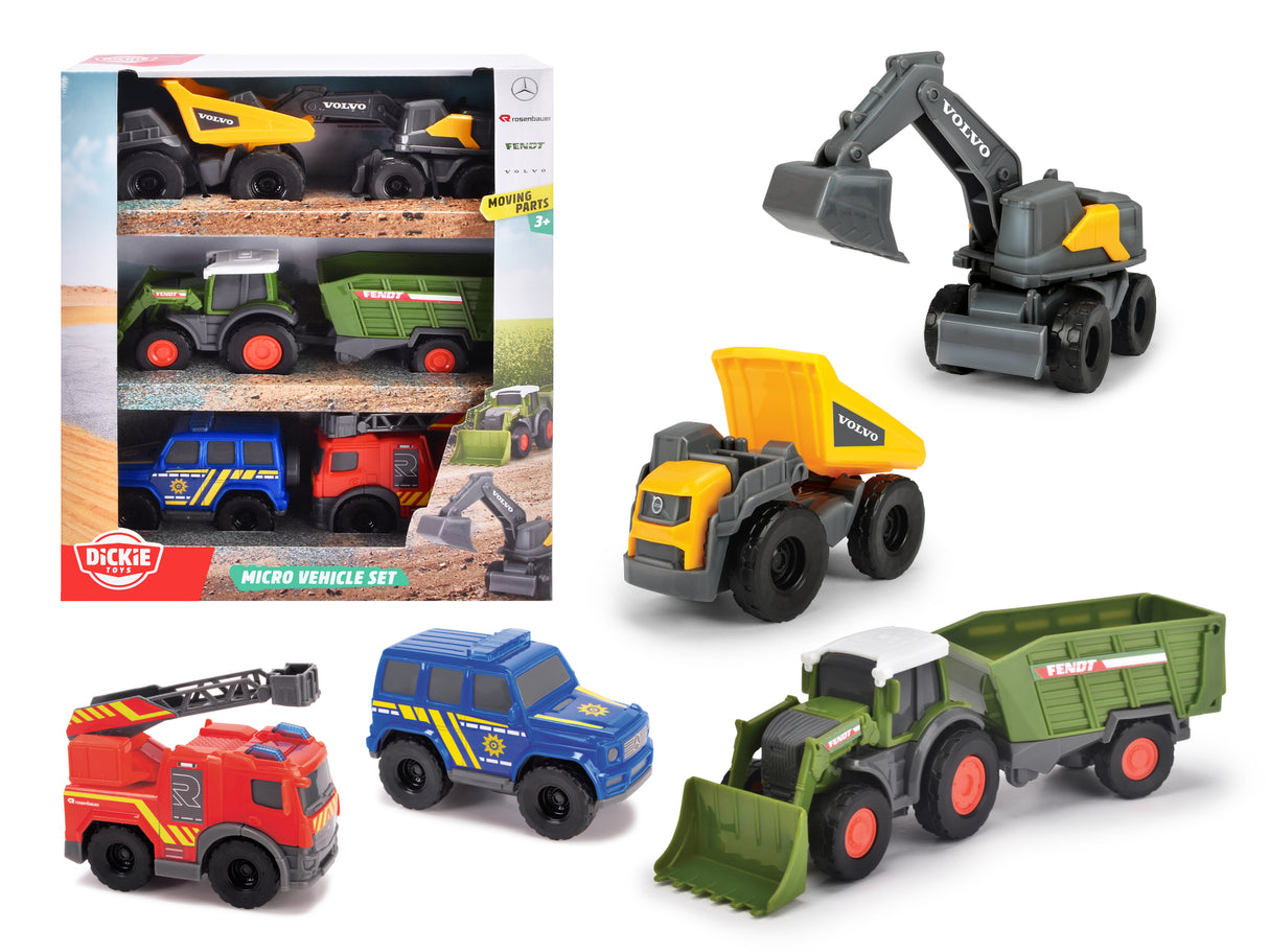 Dickie Toys Micro Toy Cars Set- 5 different 203742016B