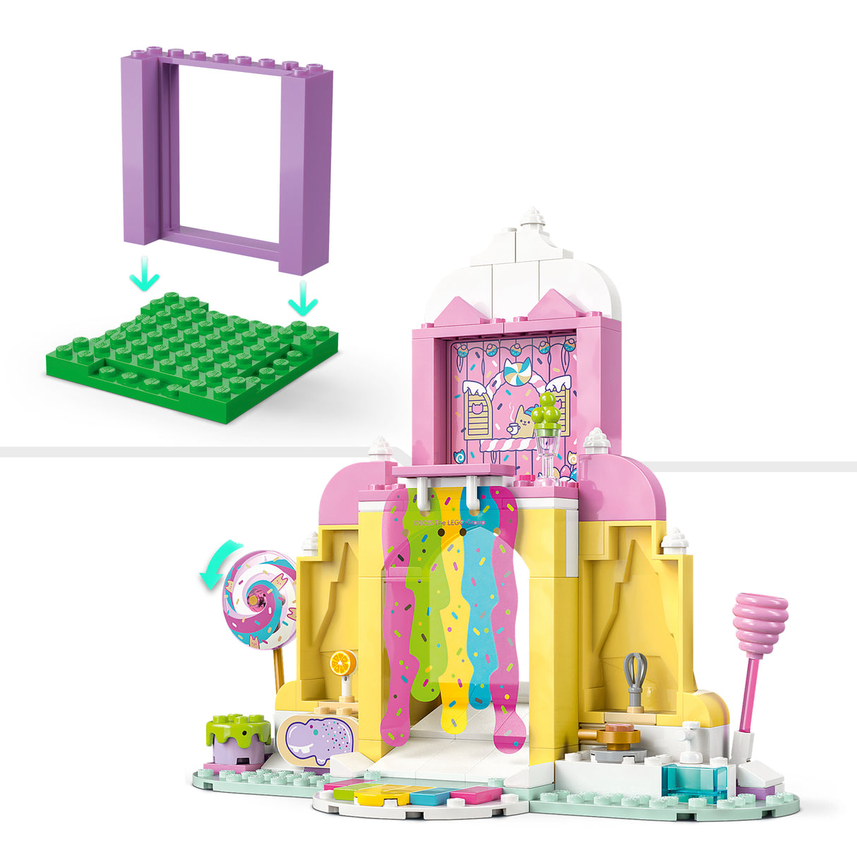 LEGO Gabby`s Dollhouse Sweet Treat Mountain & Kitty Garden 11205L