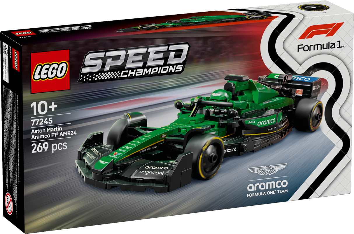 LEGO Speed Champions Aston Martin Aramco F1 AMR24 Race Car 77245L