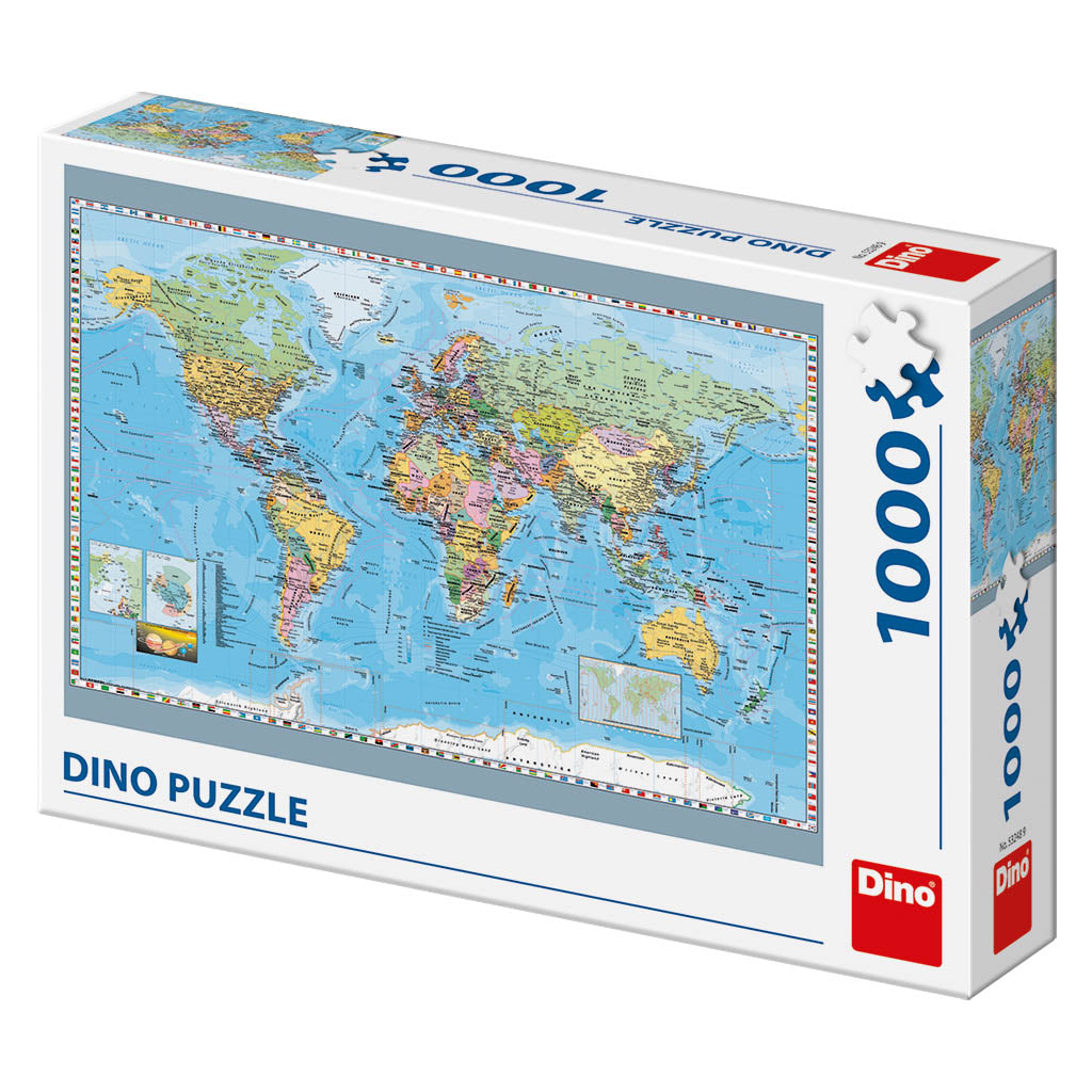 Dino Puzzle 1000 pc Political Map of the World 53248D