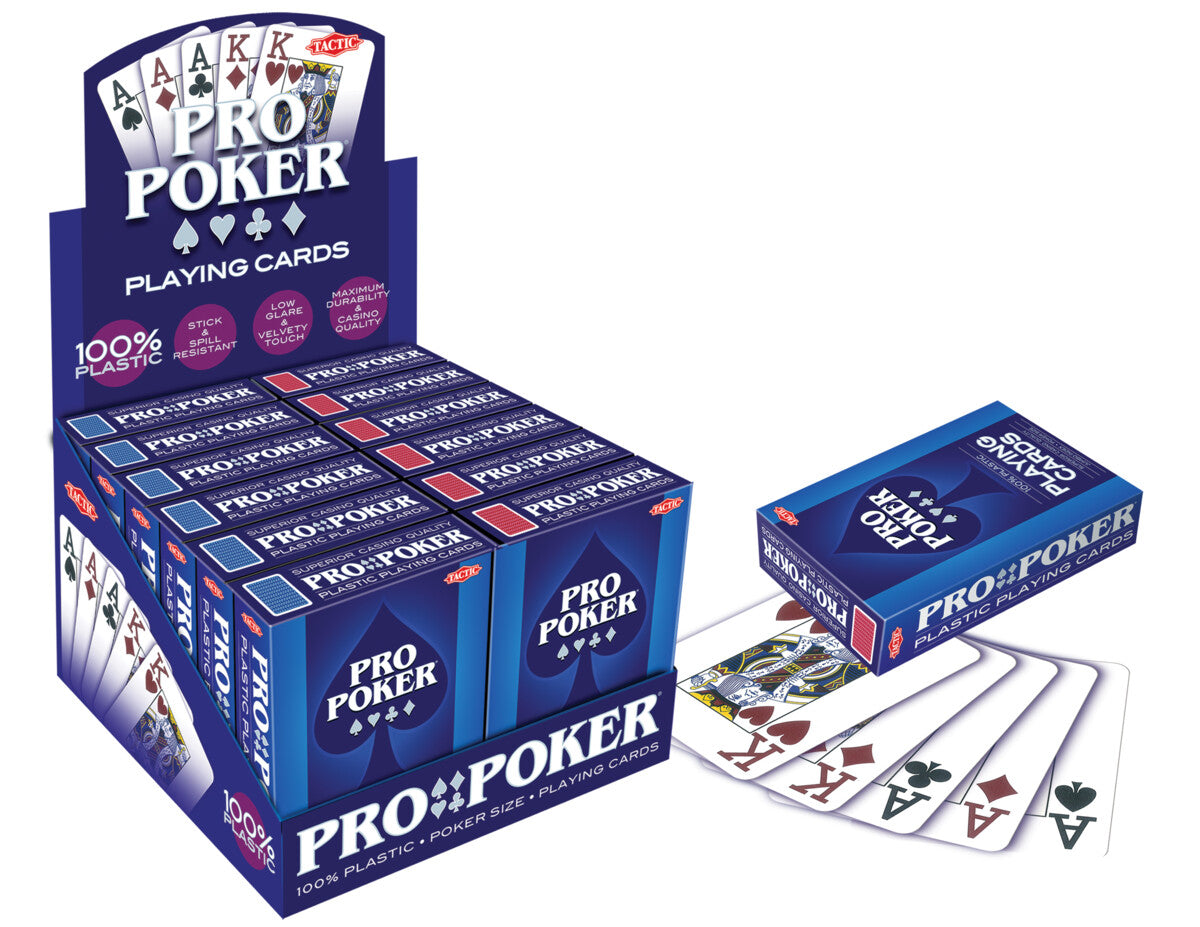 Tactic Pro Poker Playing Cards - Plastic 03133T