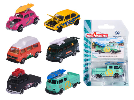 Majorette Premium Cars VW Original 6 Different 212055004B