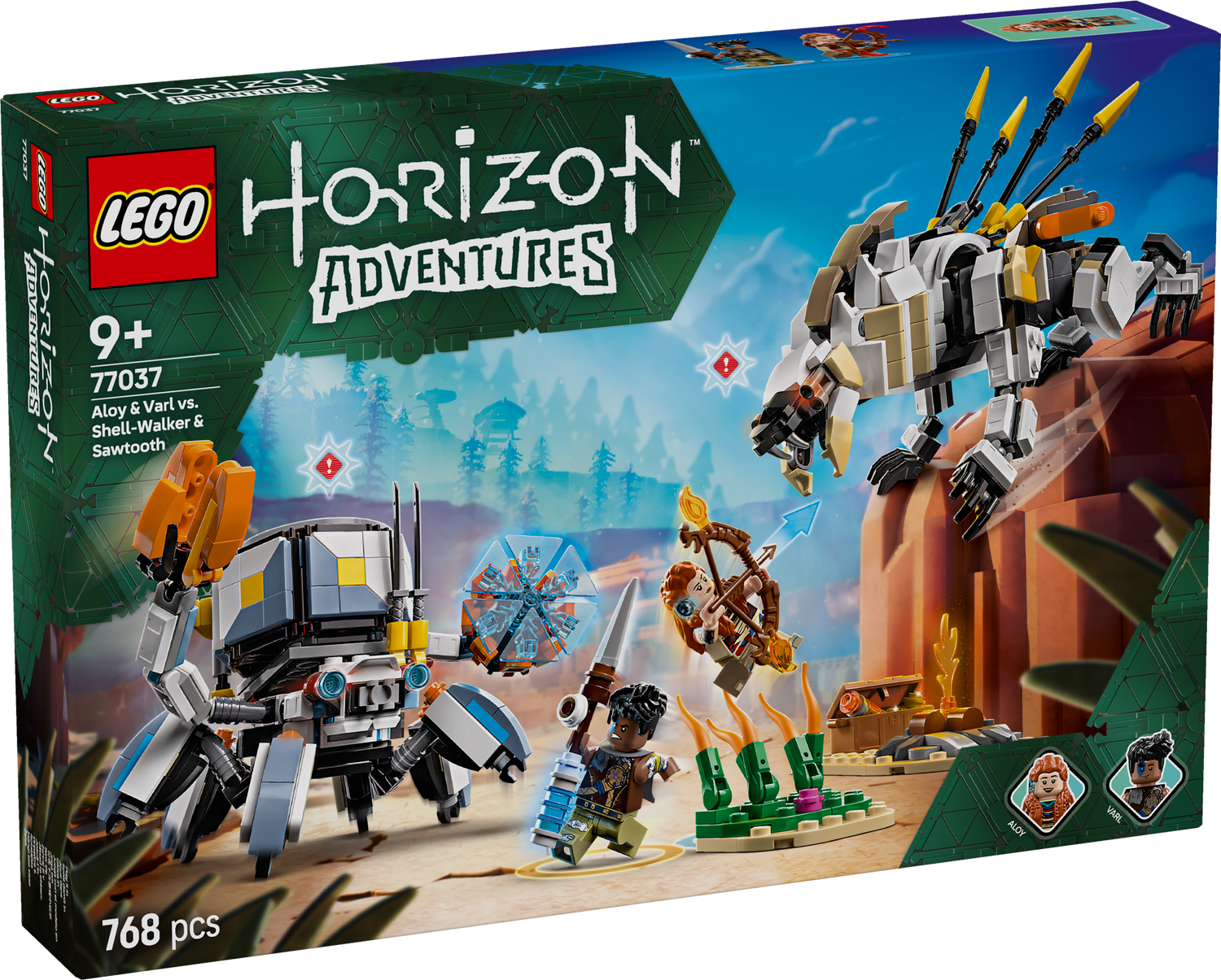 LEGO Horizon Aloy ja Varl vs. Shell-Walker ja Sawtooth 77037L