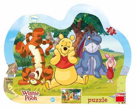Dino Silhouette Puzzle 25 pc, Disney Winnie Pooh 31132D