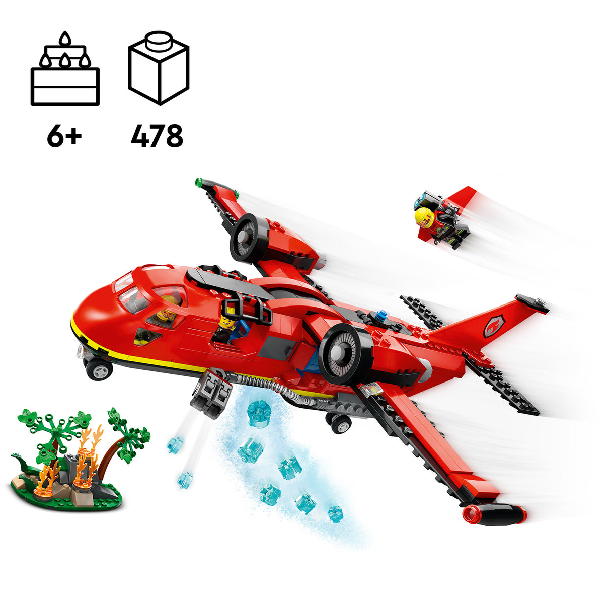 LEGO City Fire Rescue Plane 60413L