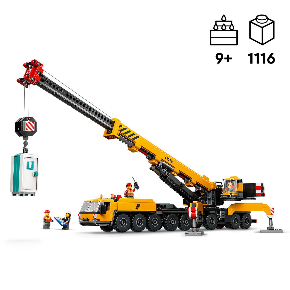 LEGO City Yellow Mobile Construction Crane 60409L