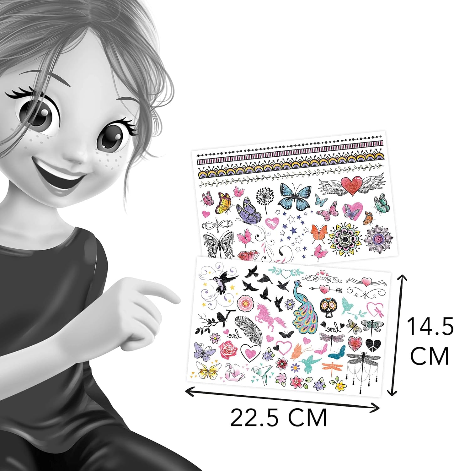 Buki Washable Tattoo 75 pc - Glitter TA004I