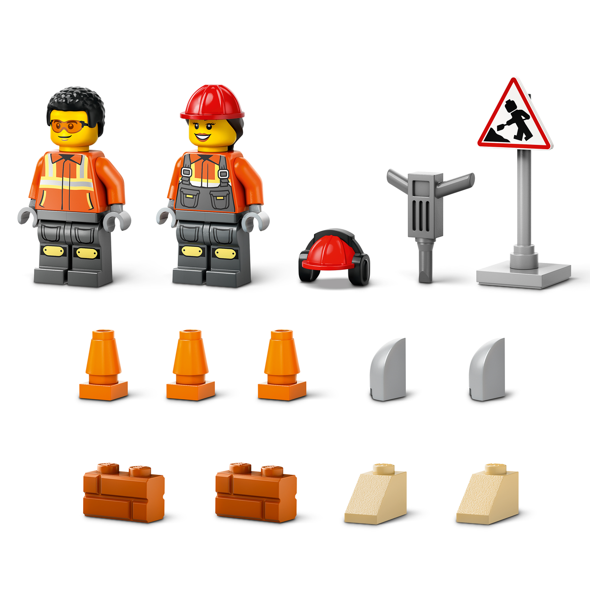 LEGO City Yellow Construction Wheel Loader 60450L