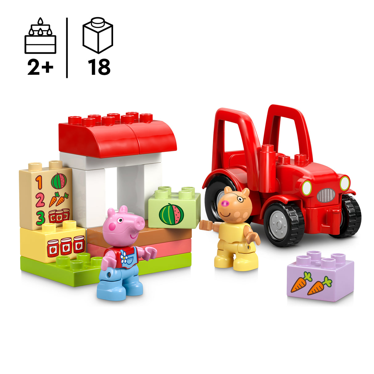 LEGO DUPLO Peppa Pig Tractor and Market 10468L