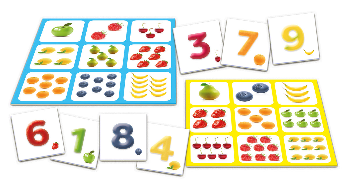 Tactic Fruits & Numbers Lotto board game 52677T