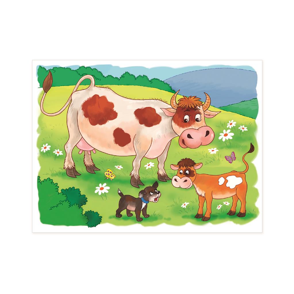 Dino Cube Puzzle 12 pc On The Farm 64136D