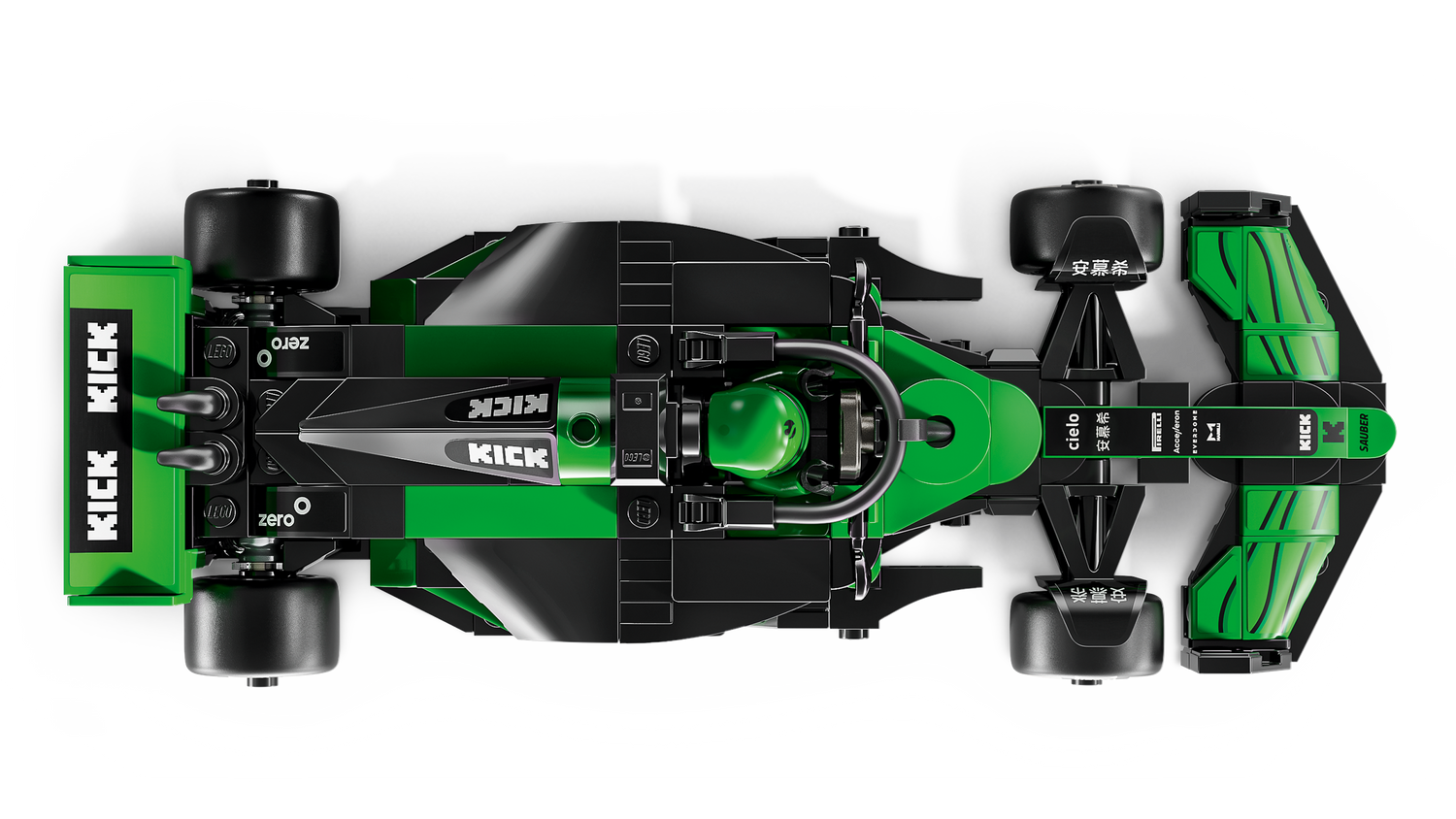 LEGO Speed Champions KICK Sauber F1 Team C44 Race Car 77247L