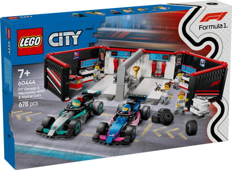 LEGO City F1 Garage & Mercedes-AMG & Alpine Cars 60444L