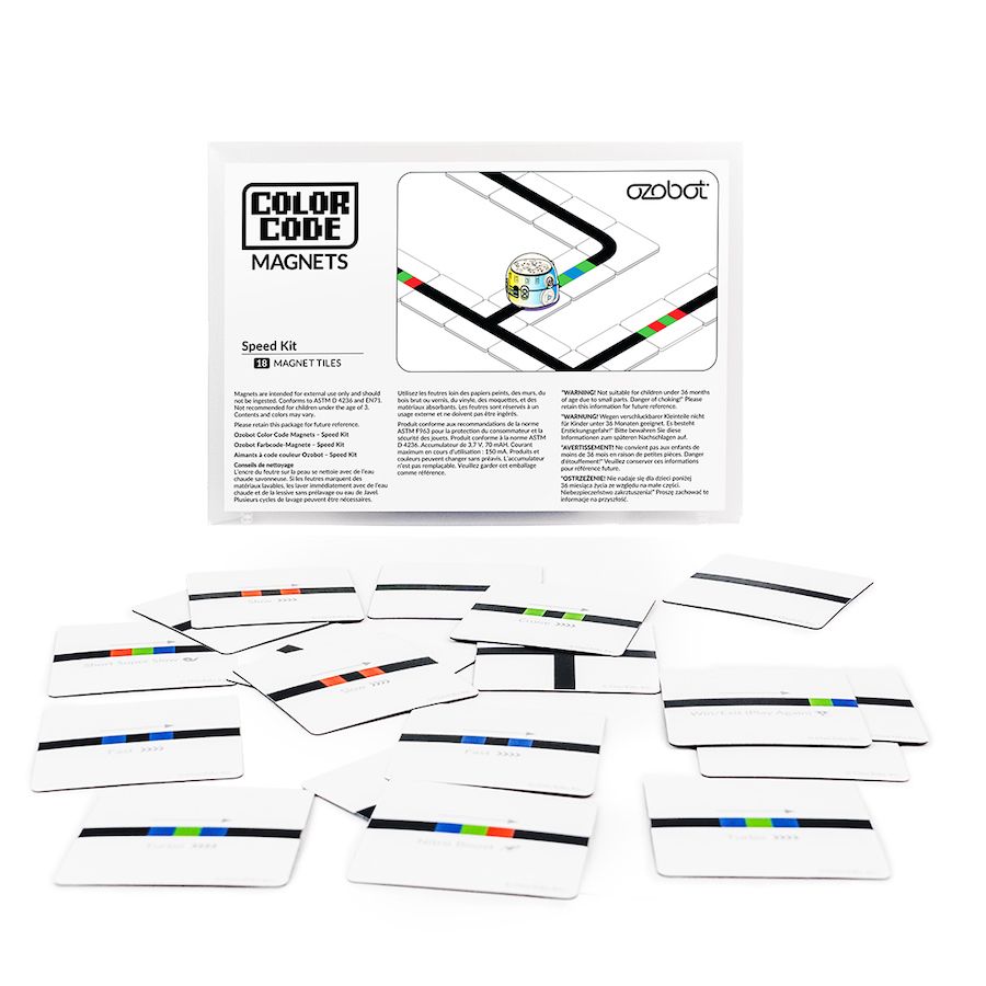 Ozobot Color Code Magnets Speed Kit 18 Tiles OZO-035016-01