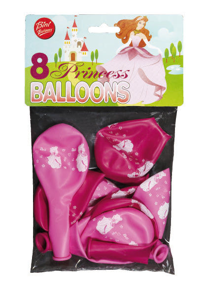 Bini Princess Balloons, 8 Pieces 80807H