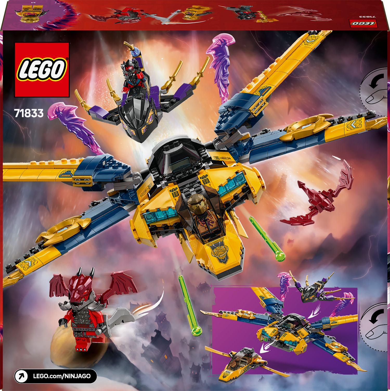 LEGO Ninjago Ras and Arin's Super Storm Jet 71833L