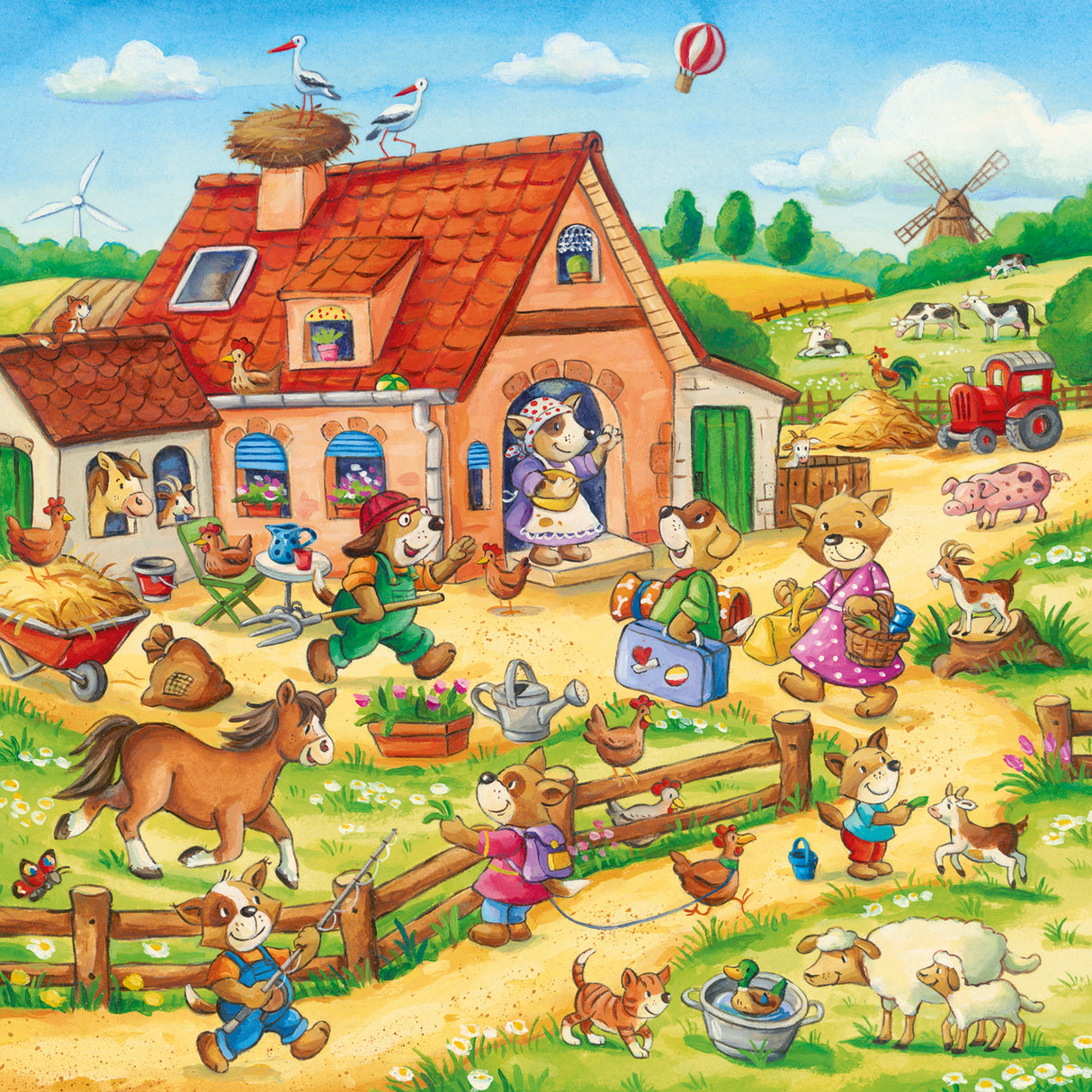 Ravensburger Puzzle 3x49 pc Holidays in the Countryside 052493V