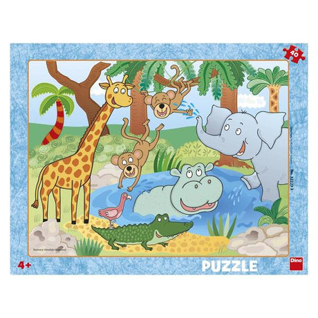 Dino Frame Puzzle 40 pc, Animals in Zoo 32223D