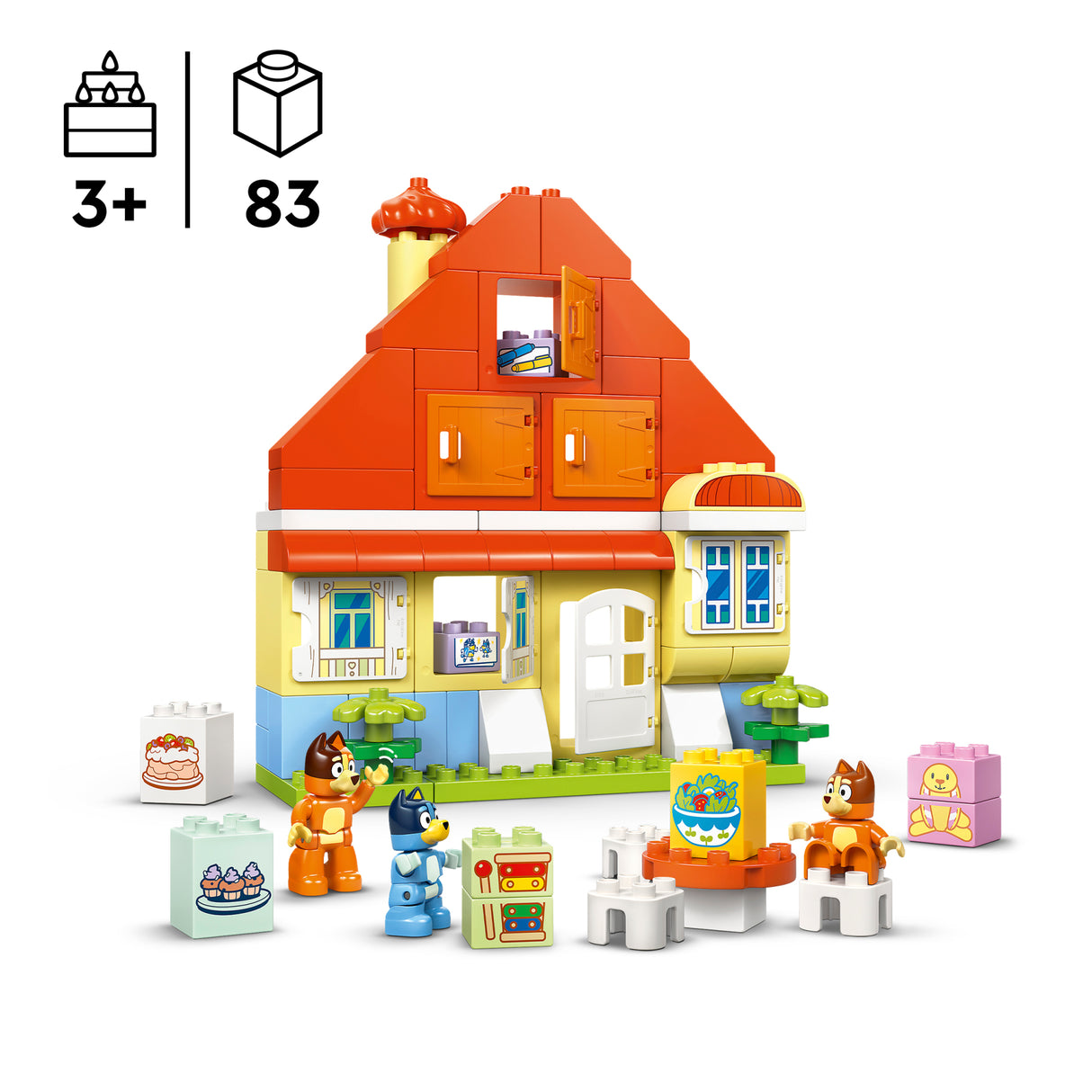 LEGO DUPLO Bluey's Family House with Memory Game 10459L